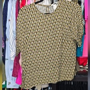 H&M Black/Yellow Top